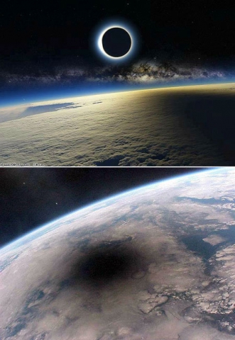 solar eclipse space