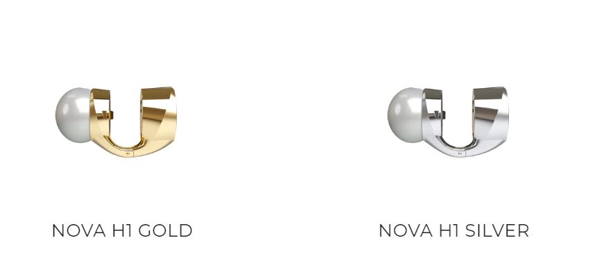 nova گوشواره های هوشمند طلا و نقره ای