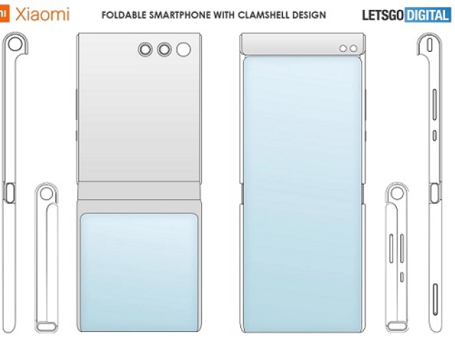 xiaomi clamshell smartphone front display