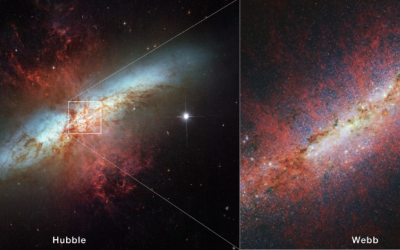 تصاویر زیبای جیمز وب از تولد یک ستاره در کهکشان های نامنظم!