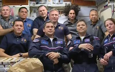 فضانوردان فضاپیمای روسی سایوز به ایستگاه فضایی بین المللی رسیدند