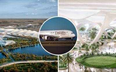 رونمایی از بزرگترین فرودگاه بین المللی جهان در دبی!