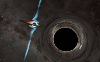 یک سیاه چاله در کنار ستاره می چرخد 