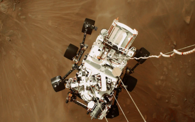 لحظه حیرت انگیز فرود آمدن مریخ نورد پرسویرنس در مریخ 