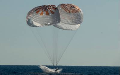 فرود موفقیت آمیز فضانوردان SpaceX Crew4 به زمین